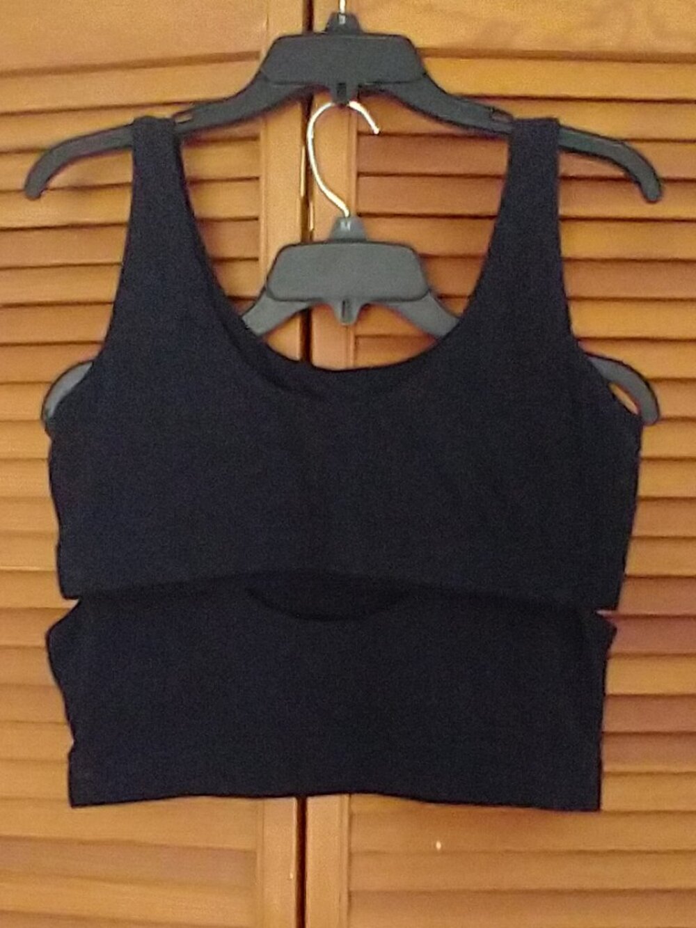 Quince Organic Tank Bralette Sz XL Black
